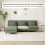 Dripex Corduroy Seater Sofa with Reversible Chaise Lounge 7