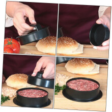 Dual Burger Press Set for Homemade Patties, Nonstick Hamburger Patty Maker Mold, Easy Clean Design