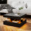 Black Square Coffee Table for Living Room 7