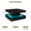 Black Square Coffee Table for Living Room 2