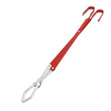 12 Inch Stainless Steel BBQ Grill Tongs Long Handle Heat Resistant Charcoal Clip for Outdoor Cooking