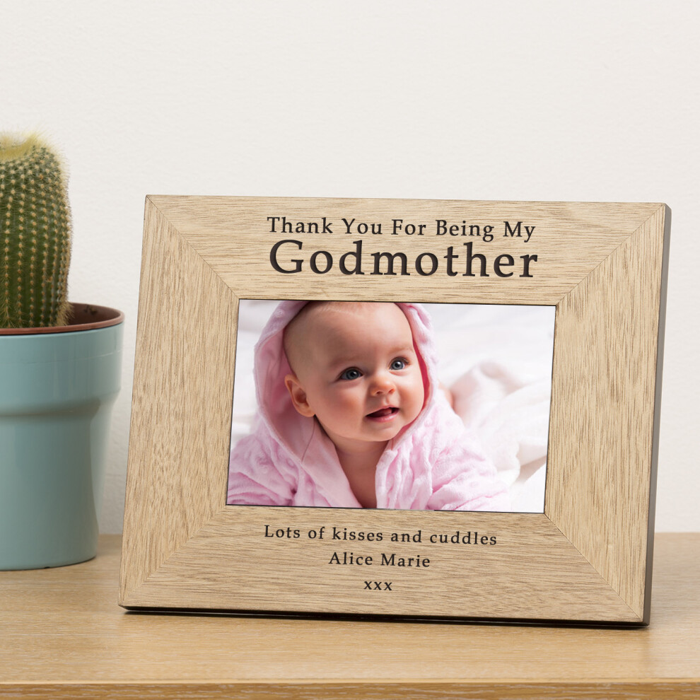 Personalised Godmother Thank You Photo Frame Gift Uniqueful