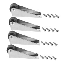 4pcs Sliding Door Roller Set Heavy Duty Silent Closet Door Wheels with Smooth Glide Motion
