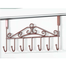 Over the Door Hook with Shelf, Rust‑Resistant Metal Coat Rack, No‑Drill Wall Mounted Hanger for Bathroom and Bedroom