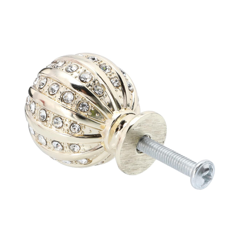 Crystal Cabinet Knobs Gold Drawer Pulls With Crystal Diamond Design Modern Gold Finish For Cabinets 9351714682633