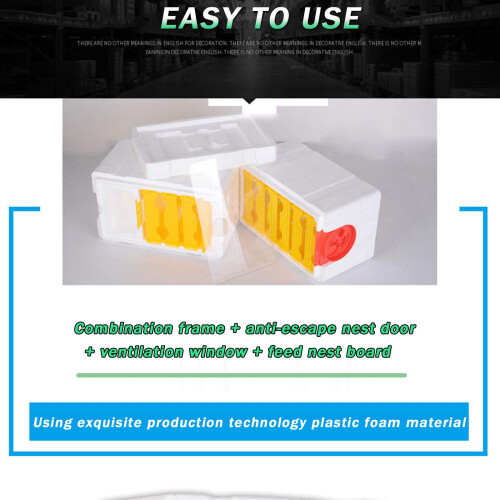 Beekeeping Starter Kit for Beginners, Complete DoubleLayer Beehive Box Set with Queen Bee Mate Foam 2