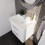 Balterley Balterley Wave Modern Bathroom Wall Hung 2 Drawer Thin Edge Vanity Unit Basin, Gloss White, 590mm 3