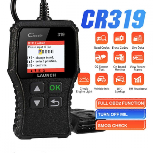 LAUNCH CR319 Creader Kfz-Code-Lesegerät OBD2-Scanner OBDII EOBD Kfz-Diagnosegerät OBD2 Autom 1