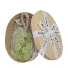 Handmade Natural Bar Soap on a Rope, Realistic Grape Design, Decorative Gift for Women and Men
