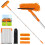 152' Window Cleaning Kit, 2 in 1 Window Squeegee and Scrubber with Adjustable Extension Pole for  Windows 1