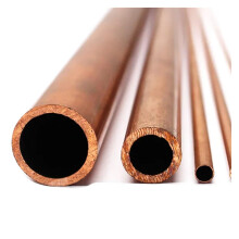 Copper Round Tube 13x1.5mm 500mm Length for Plumbing and HVAC, Thermal Conductivity, Easy Soldering