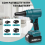 Για μπαταρία ασύρματου φυσητήρα σκόνης Makita 18V, φορητό συλλέκτη σκόνης πεπιεσμέν 3
