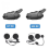 2Pcs Bluetooth Intercom Motorcycle Full Helmet Bluetooth Headset Compatible with 2 Rider Intercomunicador Wirel 5