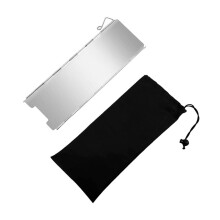 Parbriz pentru soba de lemne de camping din aliaj de aluminiu, 2 bucăți