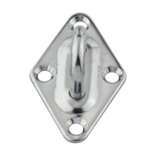 316 Stainless Steel Eye Plate Hook 6mm Heavy Duty Ceiling Wall Mount Corrosion Resistant for Hanging Swing
