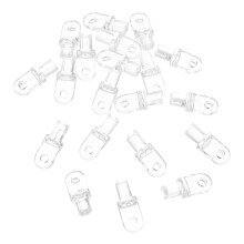 20pcs Transparent Vertical Blind Tilt Wand Tips, Durable Universal Replacement Parts for Window Blinds