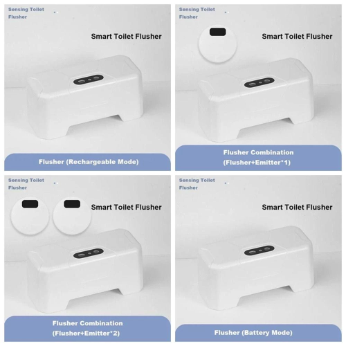 NOVAGEAR Induction Toilet Flush, External Infrared Automatic Button, Touch Switch, Smart Contactless Splash-Proof Sensor for Home 2