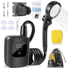 Gadget doccia da esterno più venduto del 2026: doccia elettrica portatile per uso domestico, cantieri edili, dormitori e aree rurali.