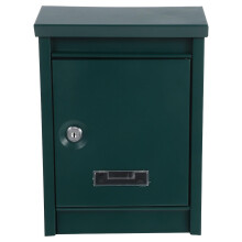 Locking Wall Mounted Mailbox with Key, Weather Resistant Metal Mail Box for Home and Office