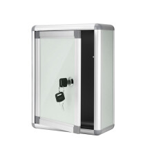 Weatherproof Lockable Wall Mounted Mailbox Aluminum Alloy Retro Post Box for Home and Office