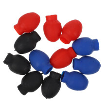 6 Pairs Rubber Drumstick Tips Silencers for Quiet Practice, Noise Reduction and Warm Tone Control