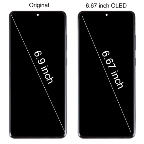(gray) O conjunto de toque LCD OLED de 6,67 polegadas com moldura é adequado para Samsung Galaxy S20 Ultra 4G/5G SM-G988 2