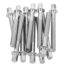 12pcs Drum Tension Rods and Lug Screws Set, Restore Accurate Drum Tuning, Durable Build, Standard Lug Fit
