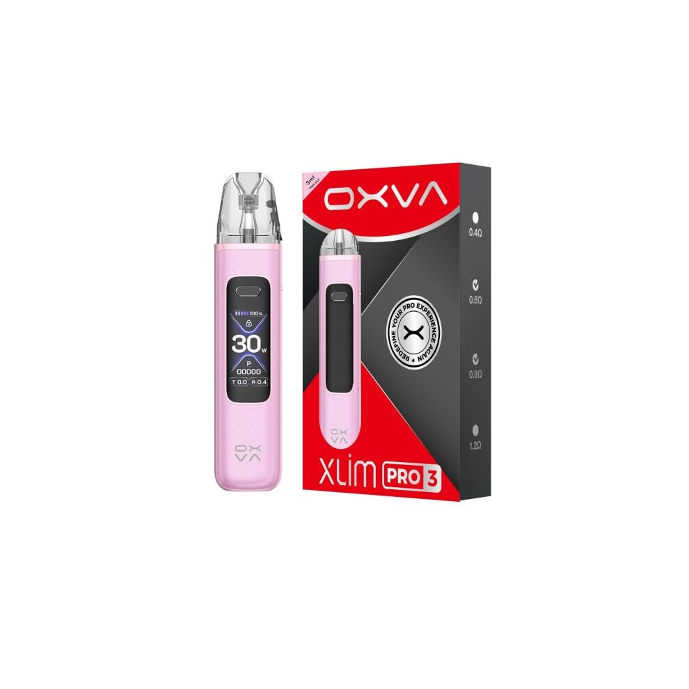 Oxva - Xlim Pro 3 Pod Vape Kit - Pink Silk