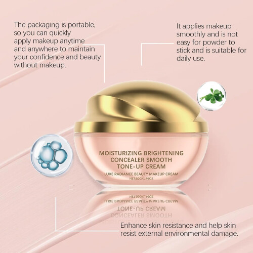 BB Cream and Moisturizing Concealer Set, Deep Hydration Formula for Natural ToneUp Effect (2pcs, 1) 2