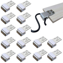 Paquete de 30 clips metálicos para resortes de sofá, clips para resortes de muebles con 5 orificios, repuestos para muebles tapizados, re