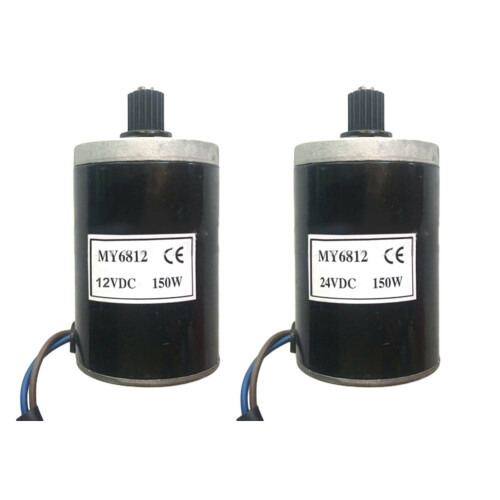 Mosiee 12V/24V κινητήρας με ψήκτρες MY6812 150W 2