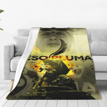 Black Fleece Throw Blanket 40x30 Uniform Black Surface Nonreflective Finish for Sofa or Photography