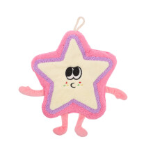 Cute Cartoon Star Shaped Hand Towels Soft Absorbent Fabric for Bathroom Kitchen RV Use