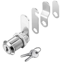 Compatible con cerraduras de seguridad para buzones y muebles: 2 llaves, 4 placas de cerradura para cajones y armarios.