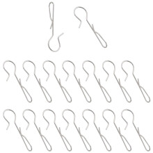 Stainless Steel S Hooks 16 Pack for Kitchen, Durable Metal Hanging Hooks for Pots and Utensils