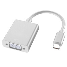 USB C–VGA-sovitin, Thunderbolt 3 (Type-C) uros–VGA-naarassovitin, yhteensopiva Google Chromebook Pixelin ja Mac Book Pro 2020:n kanssa