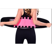 Breathable Back Support Belt for Weightlifting and Fitness, Adjustable Lumbar Brace for Posture Correction, Pink Medium