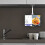 Suporte de Parede para Tablet de Cozinha, Dobrável, Ajustável, de 4,7 A 12,9 Polegadas, para Celular, Branco 4