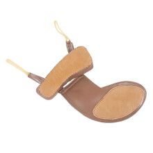 Sheepskin Violin Chin and Shoulder Rest Pad with Elastic Bands, Ergonomic Contoured Design for Comfort