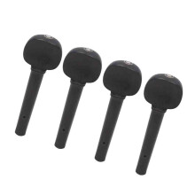 4 Piece Violin and Tuning Kit with Wooden Pegs and Shoulder Rest, Durable and Easy Installation