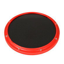 Fiber Drum Practice Pad with Built‑in Metronome, Silent ABS Pad for Drummers Training