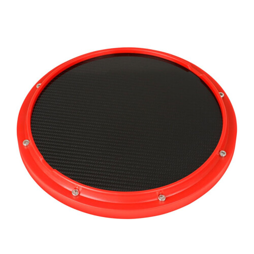 Fiber Drum Practice Pad with Built‑in Metronome, Silent ABS Pad for Drummers Training