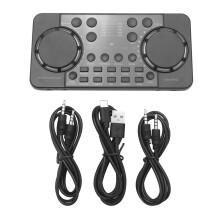 V300 PRO Sound Card 10 Sound Effects Noise Reduction Audio mixers Headset mic Voice Control for Phone PC