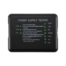 PC 20 24 Pin Power Supply Tester Checker LED for PSU ATX  HDD Meter Measuring 12V 5V 3.3V