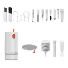 21 Piece Keyboard Cleaning Kit with Electric Vacuum, Keycap Puller and Brushes for Mechanical Keyboards