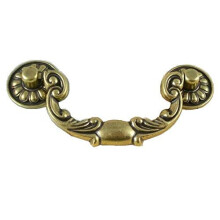 Antique Bronze Drawer Pulls 3.5 Inch Vintage Floral Cabinet Knobs Durable Zinc Hardware Set