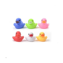 6x Simpatiche paperelle galleggianti con luci LED lampeggianti per vasca da bagno e doccia, giocattoli in gomma per bambini