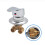 Compatibile con miscelatore doccia in ottone cromato G1/2 con deviatore 1