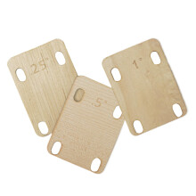 Guitar Neck Shim for Precise Angle Adjustment, Wooden Layered Design for Bass and Luthier