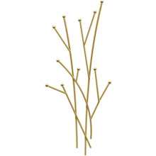 Modern Wall Mounted Coat Rack with Gold Metal Hooks, SpaceSaving DoubleHook Design for Entryway